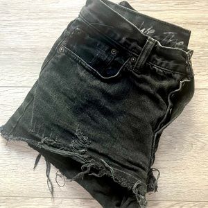 Free People Black Jean shorts